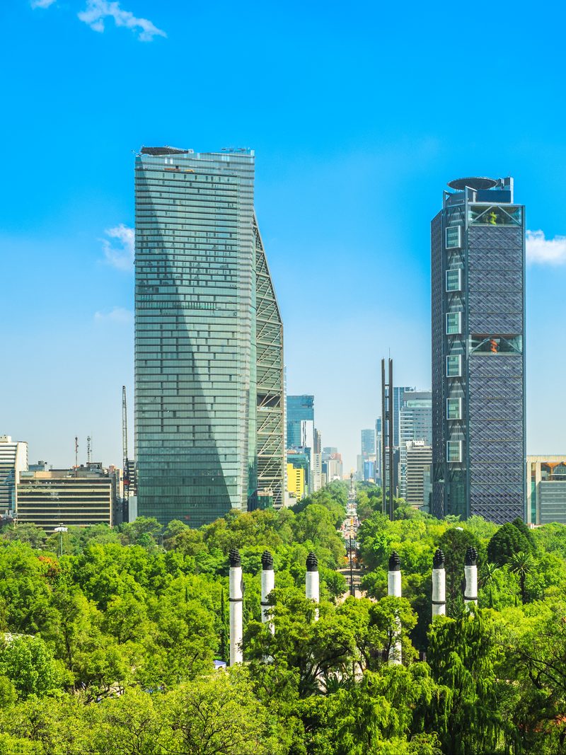 A view of Chapultepec, Mexico City, Mexico.